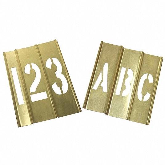 Quality Adjustable Interlocking Letter Stencils Brass Stencil Set For Paint for sale