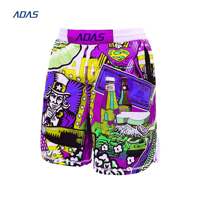220gram Sublimated Subli Shorts Sportswear Custom Unisex For Youth Fight Wrestling