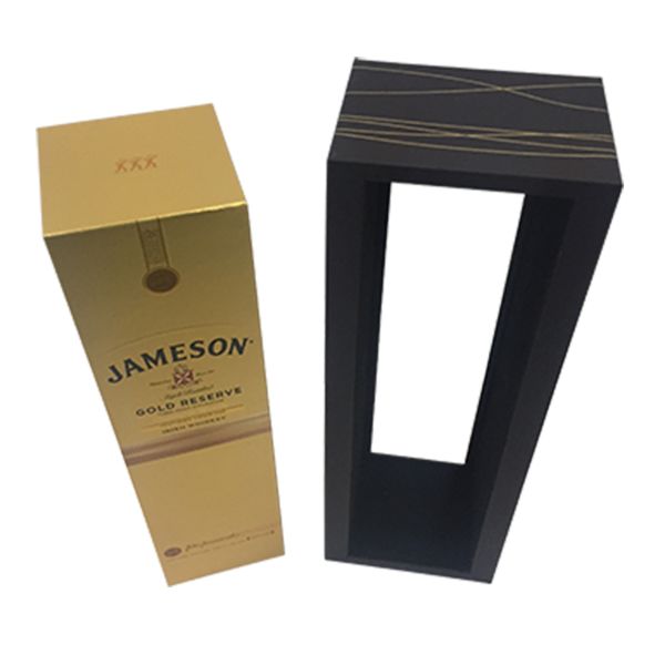 Luxury Collapsible Wine Packaging Box With Magnetic Closure UV Coating