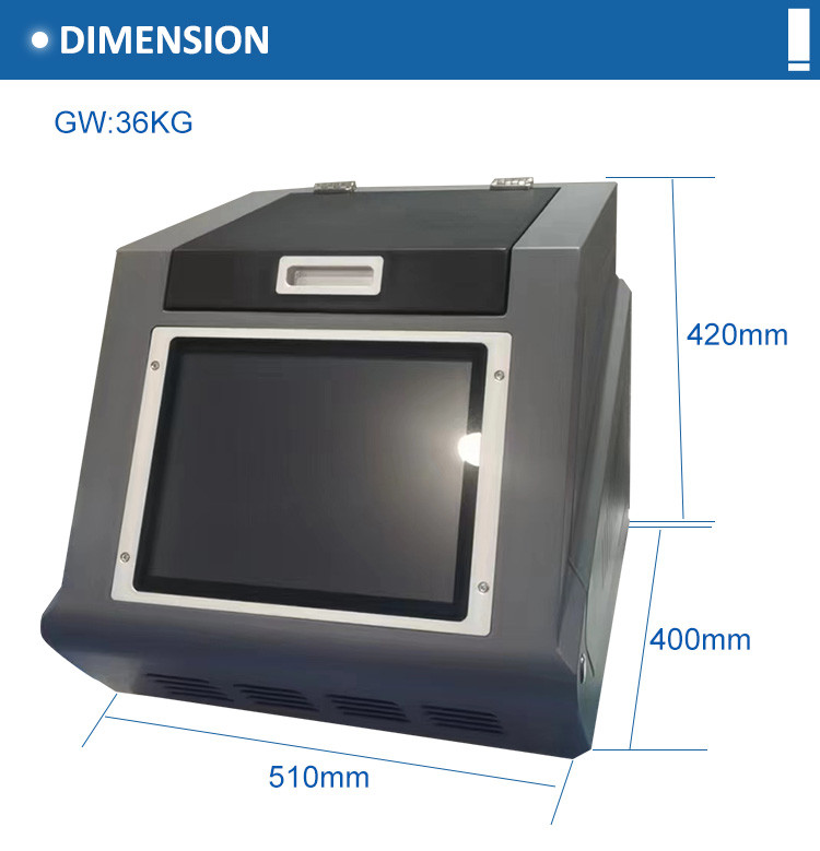 High Accuracy Electronic XRF Gold Testing Machine Precious Metal Analyzer for Analysis Range of 0.01% to 99.99%