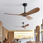Stylish 52-Inch Large Ceiling Fan With 3 Durable ABS Blades Modern Simple Design