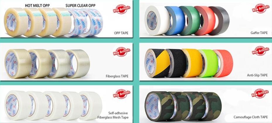 DUCT TAPE,MASKING TAPE,ANTI SLIP TAPE,CAMOUFLAGE TAPE,ALUMINUM FOIL TAPE,OEM bopp/opp packing ,polyethylene adhesive tap