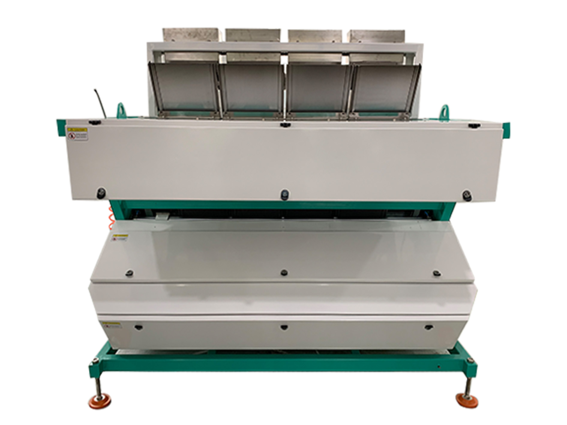 600-900kg/H Rice Color Sorting Machine Precise Automatic Correction System