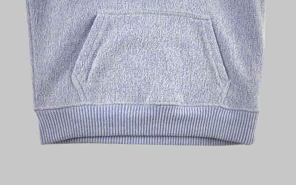 Junior Melange Knit Pullover Long Sleeve Basic Hoodie