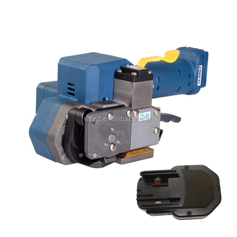 Portable Battery Powered Plastic Strapping Tool For Paper Wood Stone And Carton Packing
