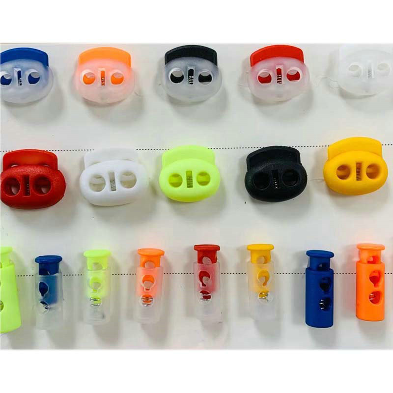 High quality Nylon Cord ender spring Rope toggle plastic stopper in colors for garment