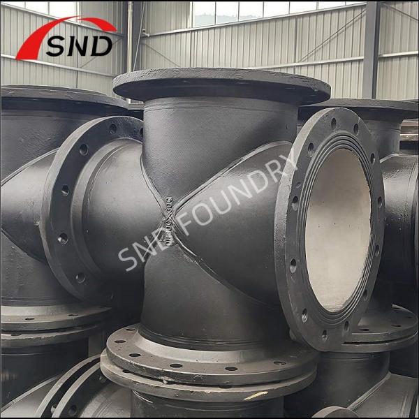Quality All Kinds Of DI Flanged Cross Cast Iron Socket Cross For Industrial Pipeline for sale