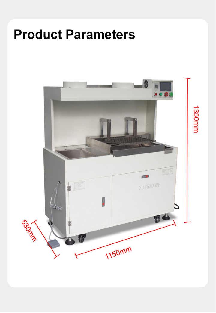 Semi automatic PCB Lifting Wave Soldering Machine HXT-ZD4530DPF PCB Production Machine