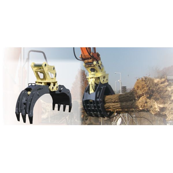 hydraulic rotator grab excavator grab stone grapple