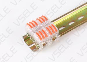 China Guide Rail Plug In 32A Quick Terminal Block Wire Connector wholesale