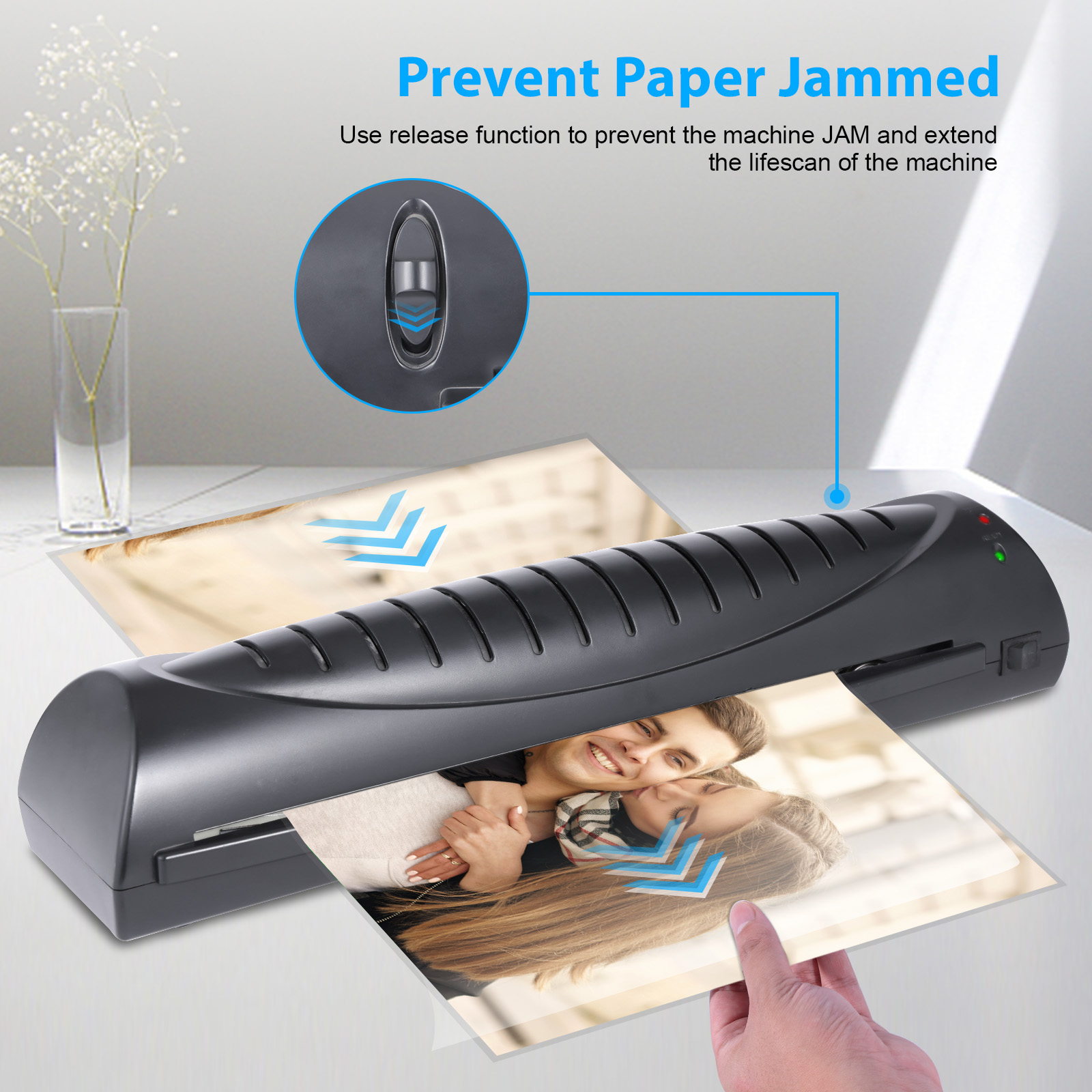Jam Proof Photo Hot Thermal Laminating Machine A3 For Documents Paper LM2017