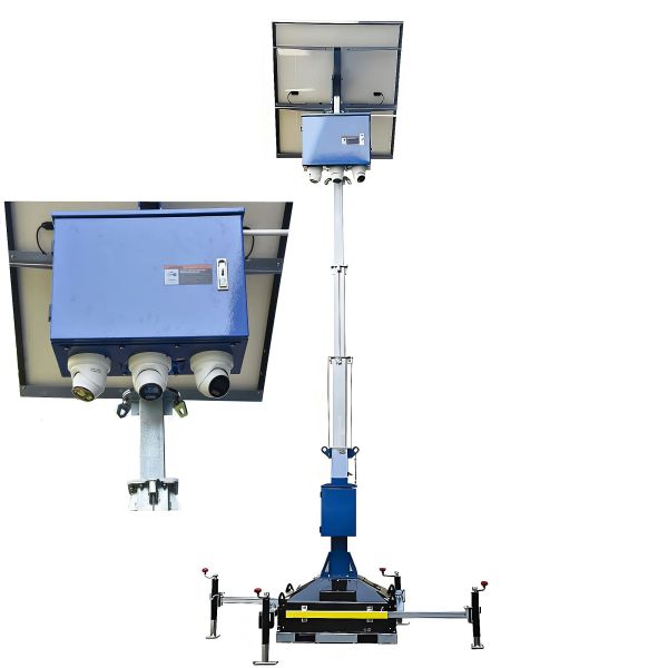 Easy Relocation Solar Light Tower Reliable Lightingsolution Accident Scenes Mobile Lighting Towers