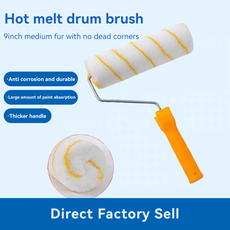 Plastic PP Handle Textured Stipple Effect Paint Roller 5" for Smooth Paint Application