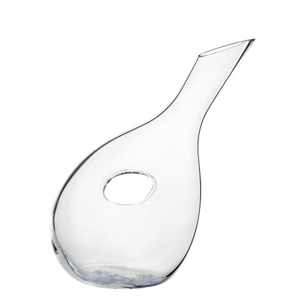 High Capacity 1L Vintage Red Glass Decanter Crystal Transparent