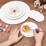 Matte Finish Round Painting Canvas Panel , Drawing Canvas Board For Oil Painting