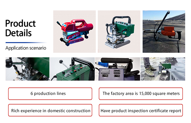 HDPE Geomembrane Overlap Hot Wedge Welder Welding Machine Automatic Sealing Machine