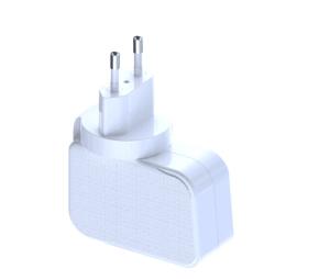 PVC Universal Power Plug Adapter , EU Ac Adapter Power Supply 45W GAN PD Power