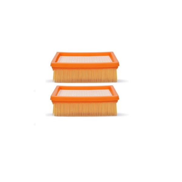 Orange Plastic 2 Inch Deep Pleated Vacuum Cleaner HEPA Filter