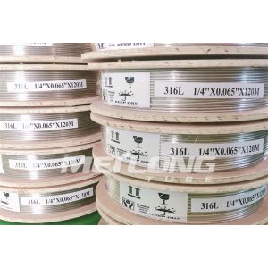 Hydrostatic Tested Stainless Steel Capillary ASTM A789 Incoloy 825 Capillary