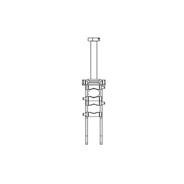 4 - 11mm Telecommunication Feeder Cable Clamp , Hook Type Coaxial Cable Clamps