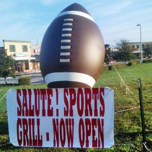 China New finished Inflatable american football soccer ball model wholesale