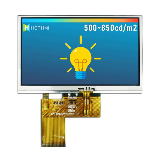 4.3 Inch TFT LCD Display Module | Resistive Touchscreen With ST7262 Controller