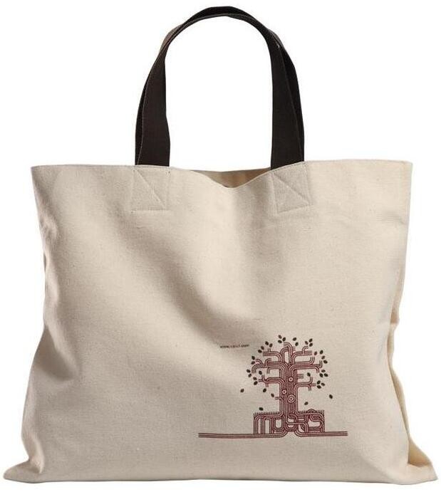 Custom silk screen printed Cotton material handle style blank natural cotton canvas bag without logo bagplastics bagease