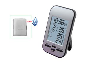 China Wireless Weather Station In/Outdoor MAX and Min Forecast Temperature Alarm and Snooze Thermometer MS0220 wholesale