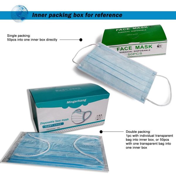 PP Nonwoven Disposable Medical Face Mask / Dust Protection Isolation Face Mask