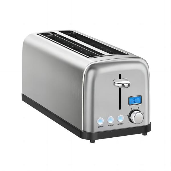 Quality Kitchen Products 900W Toaster Double Slot Sandwich Pop Up Toaster 120V for sale