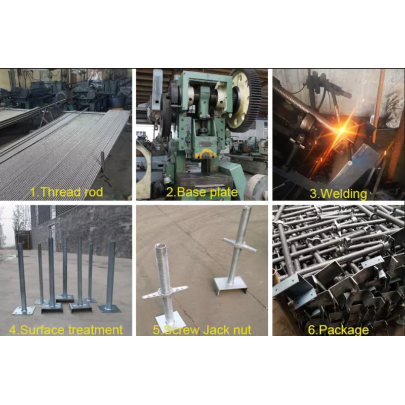 600mm Cuplock Hollow Scaffolding Adjustable U-head And Flat Jack Base