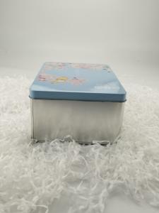 China PMS Printing Matte Finish Metal Rectangular Tin Box With Lid wholesale