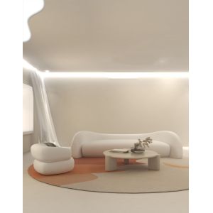 China OEM Waiting Room Sectional Modern Fabric Sofa Set Arch Shape wholesale