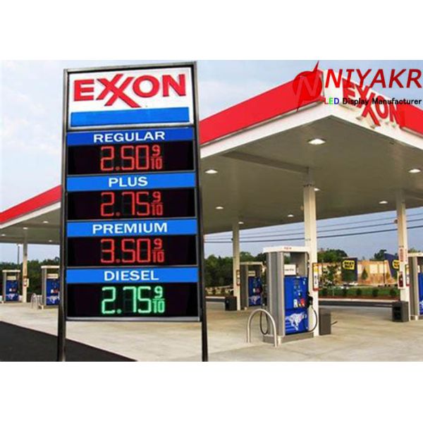 Waterproof LED Gas Price Signs Petrol Station Price Board Outdoor 8" 10" 12" 16" 18" 20" 24"