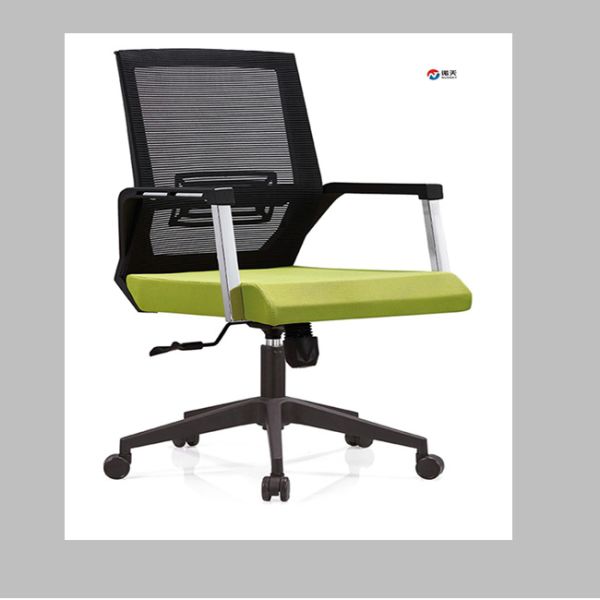 Ergonomic medium back mesh chair with fixed armrest，with Lumbar Support