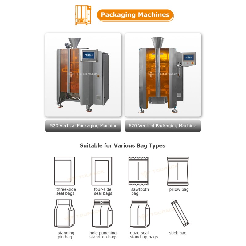 Automatic Snack Food Weighing and Packing Machine for Chips Nuts Candy Granules 5-200g High Speed Digital Sensor Packaging Line