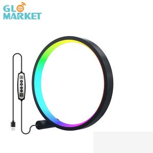 China Modern Smart RGB Ring Desk Lamp 3 Color Temperature Remote / Switch Control wholesale