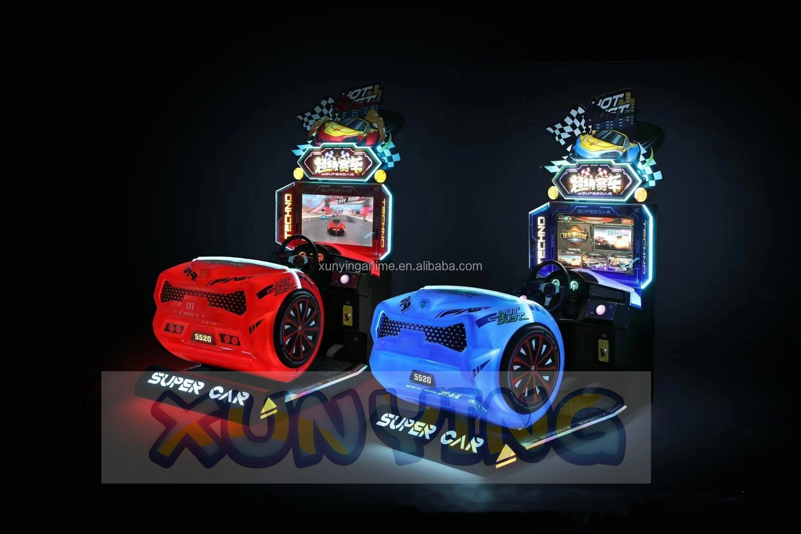 26'' LED Screen Racing Car Game Machine for Racing Game in Game Center Competition