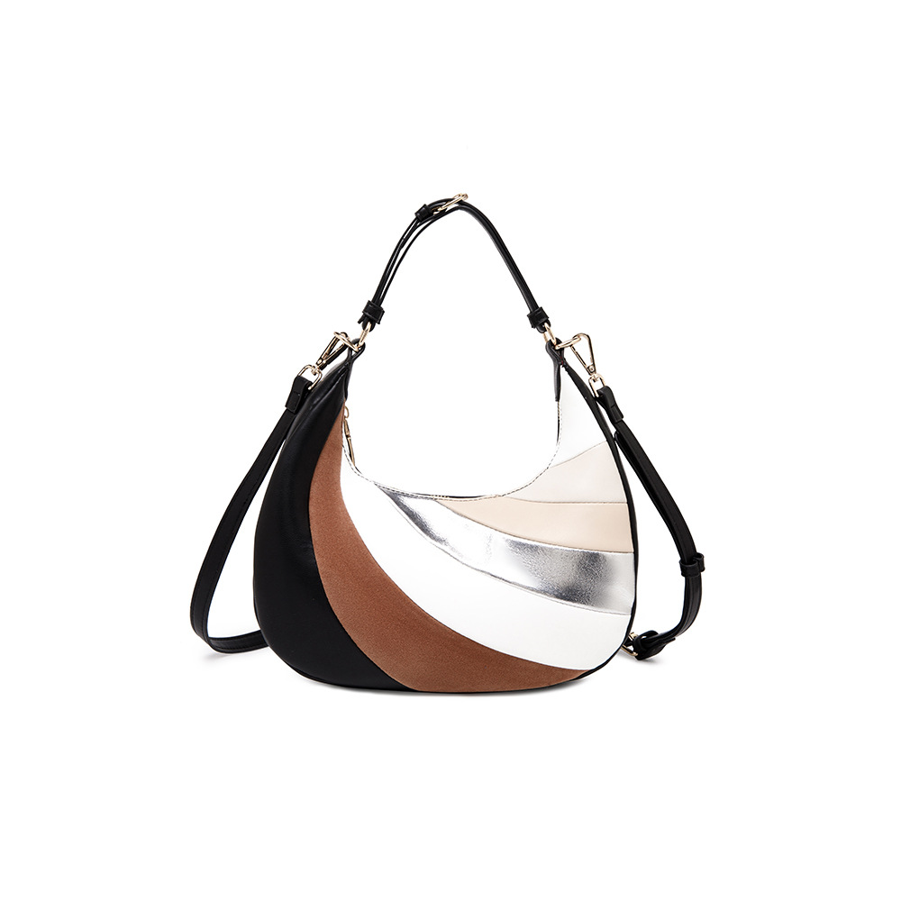 Long Strip Fashion Trends Latest Elegant Ladies Shoulder Bags with Lock Decoration