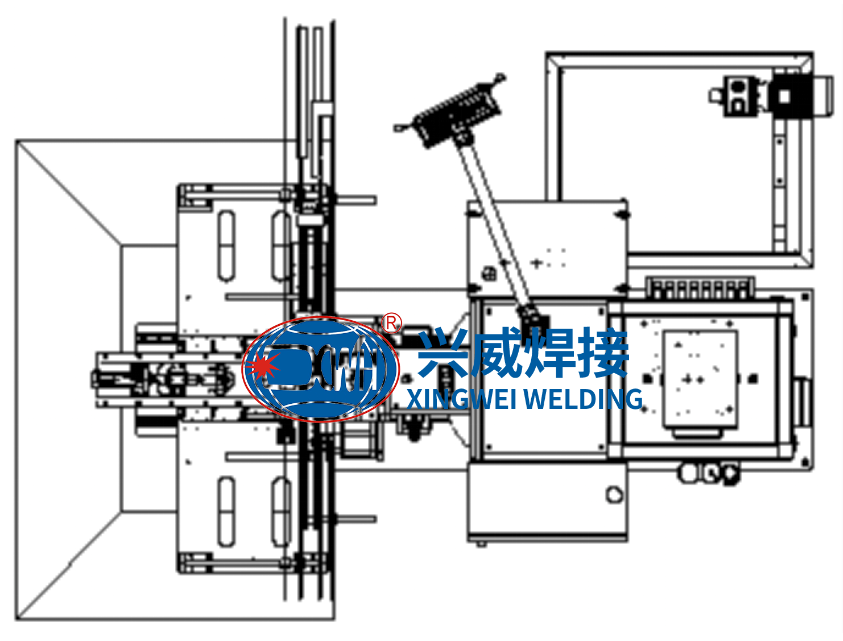 Horizontal Sheet Metal Continuous Rolling Resistance Welder Automatic for Shock Parts