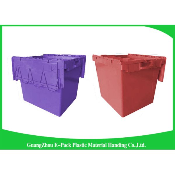 50kgs Security Moving Plastic Attached Lid Containers easy to clean