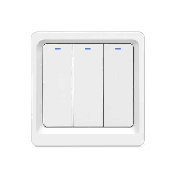 Glomarket Tuya WiFi Zigbee Smart Light Switch Push Button Wall Switch 1/2/3 Gang