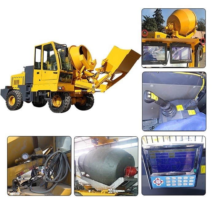 Self Loading Concrete Mixer Truck