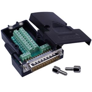 China DB25 D Sub 25 Pin Connectors to Terminal Blocks Adapter with housing wholesale