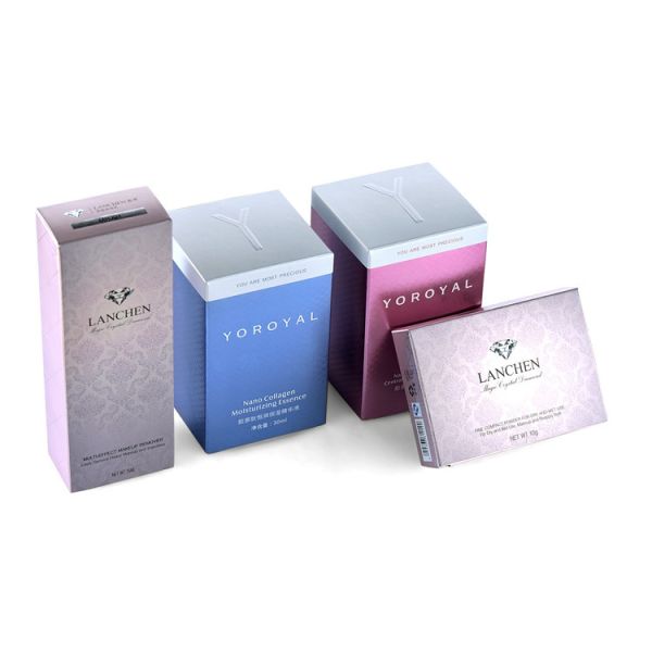 Babycare Cosmetic Packaging Boxes Gloss Lamination Tuck Top Gift Box