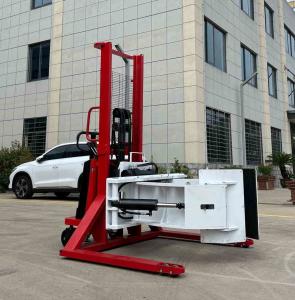 China 1102lb 1543lb 2 Meters Semi Electric Roll Stacker Rotate 360 Degree With Adjustable Clamp wholesale