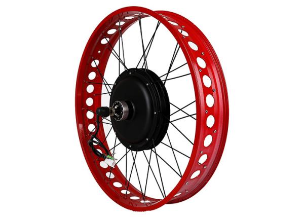 Quality Red Color Electric Bike Conversion Kit With Throttle / Brake Lever / Winding Pipe for sale