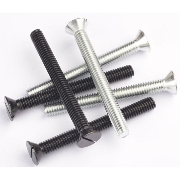 Stainless Steel Slotted Countersunk Flat Head Bolt M6 M10 With Fully Threaded
