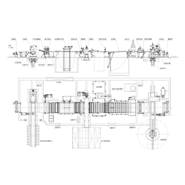 120m/Min Coil Slitting Machine , Sheet Metal Cutting Machine 350h Steel Frame