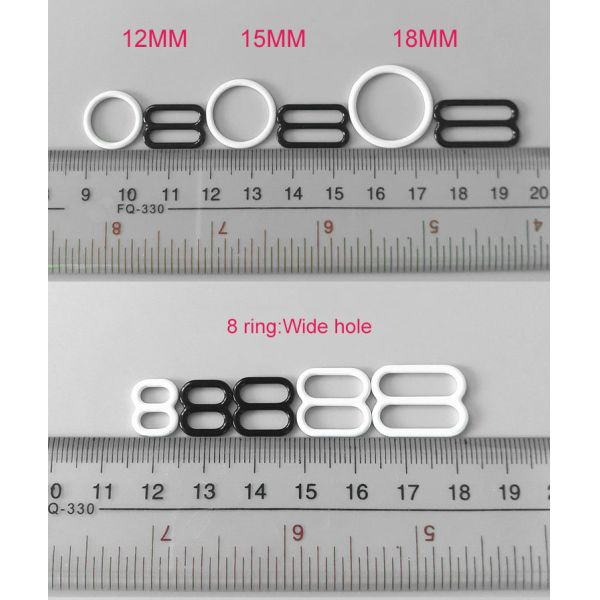 6mm Multi Size Bra Strap Adjustment Sliders